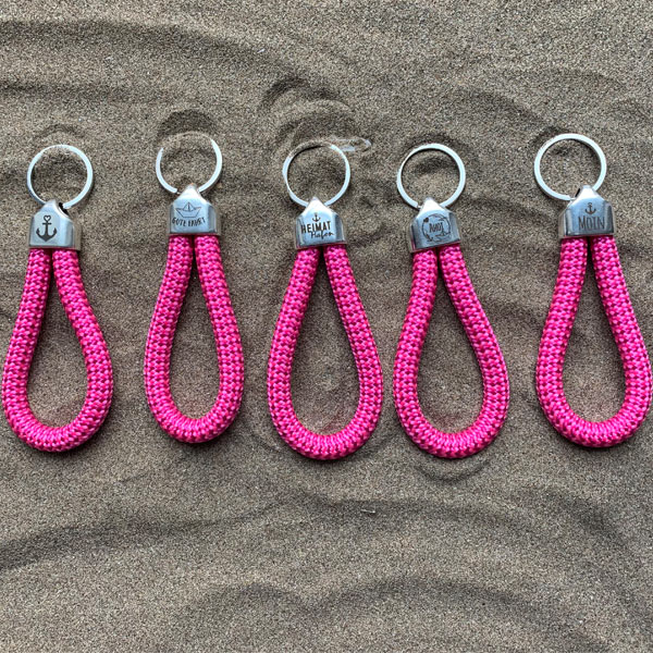Schlaufe Schlüsselanhänger – by-tetu ©Original „pink“